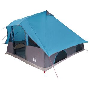vidaXL Tipi Tent 8-persoons Blauw taft
