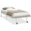 vidaXL Bedframe zonder matras opvouwbaar 90x190 cm staal wit