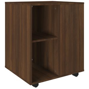 vidaXL Rolkast 60x53x72 cm bewerkt hout bruin eikenkleur