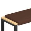 vidaXL Bankkussen Kunstleer Bruin Diepte 35 cm