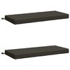 vidaXL 2-delige Bankkussens SOEST 2 st 100% Polyester Antraciet