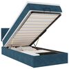 vidaXL Ottoman bed met matras 100x200 cm fluweel donkerblauw