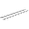 vidaXL Kaststaaf 2 st Zilver 664 x 15 x 29 mm Aluminium Legering