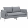 vidaXL 2-Zits Sofa Lichtgrijs 188 x 81 x 89 cm Stof