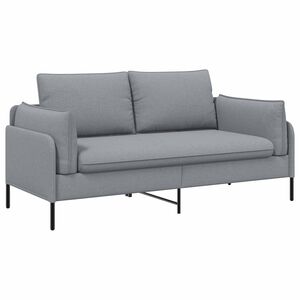 vidaXL 2-Zits Sofa Lichtgrijs 188 x 81 x 89 cm Stof