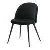 Venture Home Eetkamerstoelen 2 st Velvet fluweel zwart