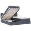 vidaXL Ottoman bed met matrassen en LED's 200x200cm fluweel