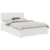 vidaXL Bedframe met lade met hoofdeinde Wit 150 x 200 cm Bewerkt hout
