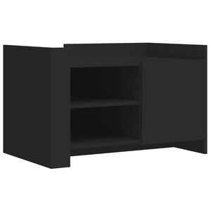 vidaXL Salontafel 80x50x50 cm bewerkt hout zwart