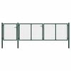 vidaXL Tuinpoort staal 400x100 cm groen