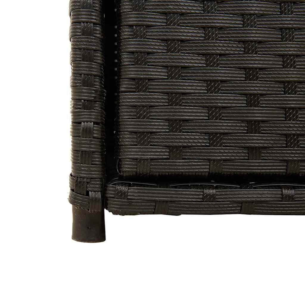 Tuinkast 65x45x88 cm polypropyleen rattan zwart kopen
