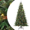 vidaXL Kunstmatige Inklapbare Kerstboom Groen 240 cm PE en PVC