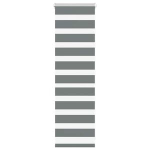 vidaXL Zebra rolgordijn 40x100 cm stofbreedte 35,9 cm donkergrijs