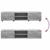 vidaXL Tv-meubelset met lade met plank Grijs Sonoma Bewerkt hout