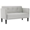vidaXL Loveseat bank wolkengrijs 111 cm stof