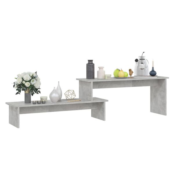 vidaXL Tv-meubel 180x30x43 cm bewerkt hout betongrijs
