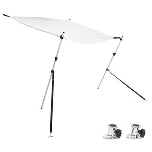 vidaXL Schaduwdoekset T-top 170x170x(113-182,5) cm wit