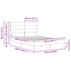 vidaXL Bedframe met hoofdeinde Blauw 160 x 200 cm Stof