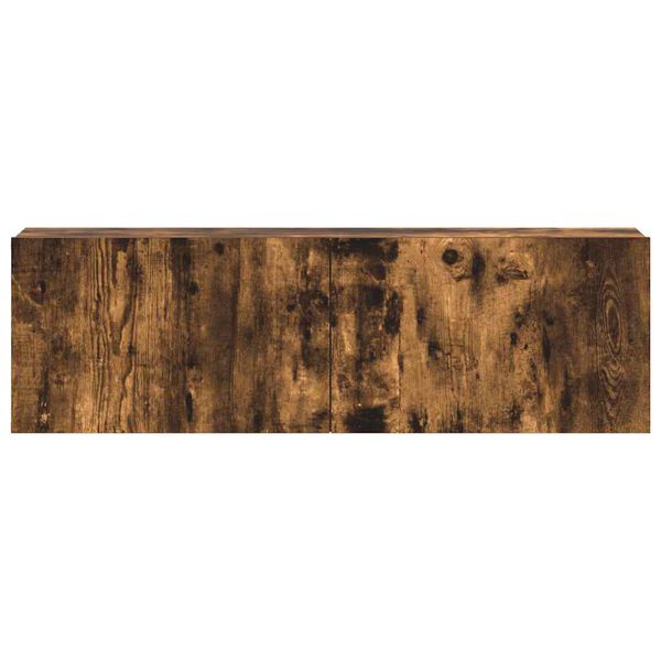 vidaXL 3-delige Tv-meubelset bewerkt hout gerookt eikenkleurig