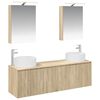 vidaXL Badkamerkastenset 5 pcs Sonoma Eiken Bewerkt hout