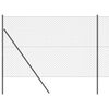 vidaXL gaashek met grondbevestiging 10 x 1,6 m PVC-Coated Staal Grijs