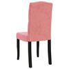 vidaXL Eetkamerstoelen 4 st fluweel roze