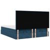 vidaXL Ottoman bed met matrassen 160x200cm fluweel donkerblauw