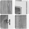 vidaXL Houten Kast Grijs Sonoma 88,5 x 30,5 x 73 cm Bewerkt hout