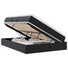 vidaXL Opslag bed met matras met matras Zwart 140 x 200 cm Nep Leer