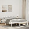 vidaXL Bedframe extra lang zonder matras grenenhout wit 160x210 cm
