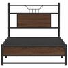 vidaXL Bedframe zonder matras bewerkt hout bruin eikenkleur 75x190 cm