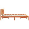 vidaXL Bedframe Wasbruin 140 x 200 cm Massief grenenhout