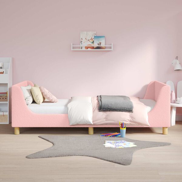vidaXL Bedframe voor kinderen met hoofdbord Roze 80 x 200 cm