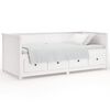 vidaXL Slaapbank zonder matras 100x200 cm massief grenenhout wit