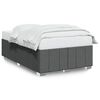 vidaXL Bedframe zonder matras 120x200 cm stof donkergrijs