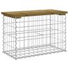 vidaXL Tuinbank schanskorfontwerp 63x31,5x42 cm ge&iuml;mpregneerd hout