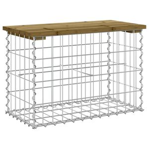 vidaXL Tuinbank schanskorfontwerp 63x31,5x42 cm ge&iuml;mpregneerd hout