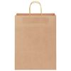 vidaXL Papieren zakken 50 st met hengsels 32x12x42 cm bruin