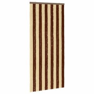 vidaXL Insecten Gordijn Chenille Bruin en beige 100 x 220 cm 100% PP