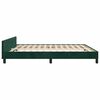 vidaXL Bedframe zonder matras 160x200 cm fluweel donkergroen