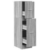 vidaXL Apothekerskast 30x41x118 cm bewerkt hout grijs sonoma eiken