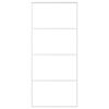 vidaXL Schuifdeur 90x205 cm mat ESG-glas en aluminium wit