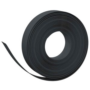vidaXL Tuinkanten 25 m 10 cm PE Zwart
