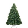 vidaXL Kunstkerstboom met 300 LED met standaard Groen 240 cm PE en PVC