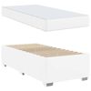 vidaXL Bedframe met matras Wit 90 x 190 cm Stof