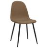 vidaXL Eetkamerstoelen 2 st 45x53,5x83 cm kunstleer donkerbruin
