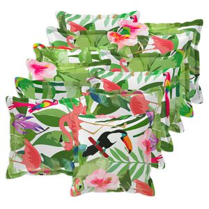 vidaXL Kussen 12 st HOUTEN Meerkleurig 40 x 40 cm Polyester
