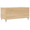 vidaXL Salontafel 90x44,5x45 cm bewerkt hout sonoma eikenkleurig