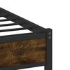 vidaXL Bedframe zonder matras metaal gerookt eikenkleurig 183x213 cm