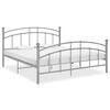 vidaXL Bedframe zonder matras metaal grijs 140x200 cm